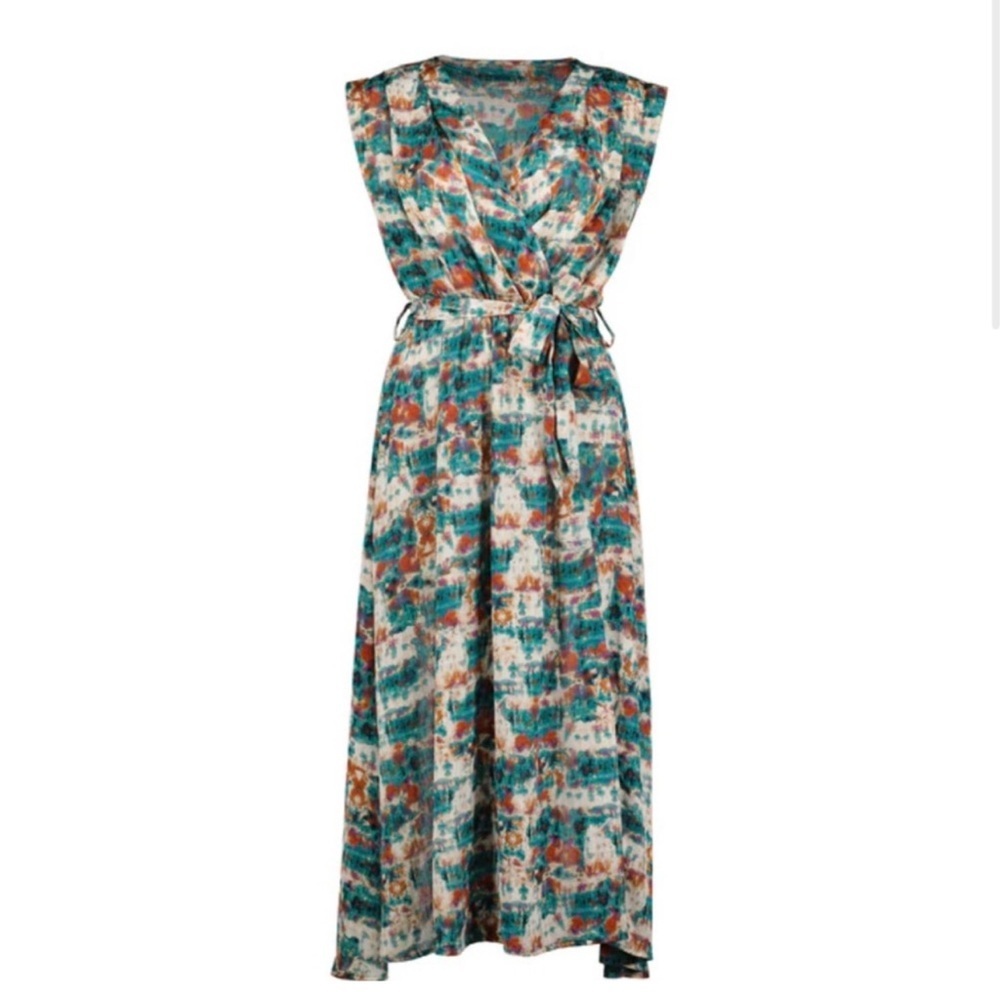NWT Aeries Wrap Dress Bishop + Young in Zen Print Size Small